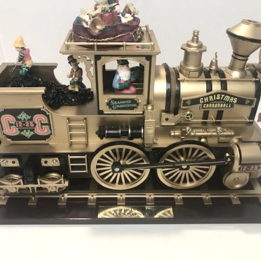 Mr. Christmas Gold Label Christmas Cannonball Train  USED! TESTED!
